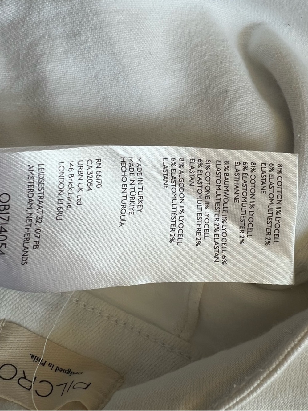 Pilcro White Wide-Leg High-Rise Jeans - Picture 5 of 5
